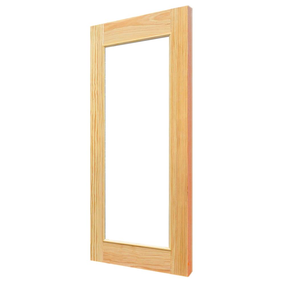 ประตูไม้ดักลาสเฟอร์ ไม่เจาะลูกบิด D2D D2D-419 80x200 ซม. สีธรรมชาติ