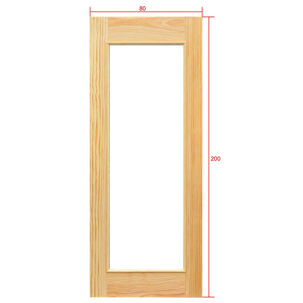 ประตูไม้ดักลาสเฟอร์ ไม่เจาะลูกบิด D2D D2D-419 80x200 ซม. สีธรรมชาติ