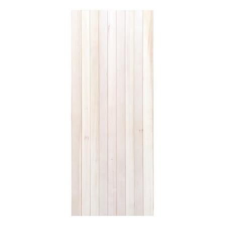 ประตูไม้เฮมล็อกเฟอร์ ไม่เจาะลูกบิด D2D ECOPINE-802 80x200 ซม. สีธรรมชาติ_0