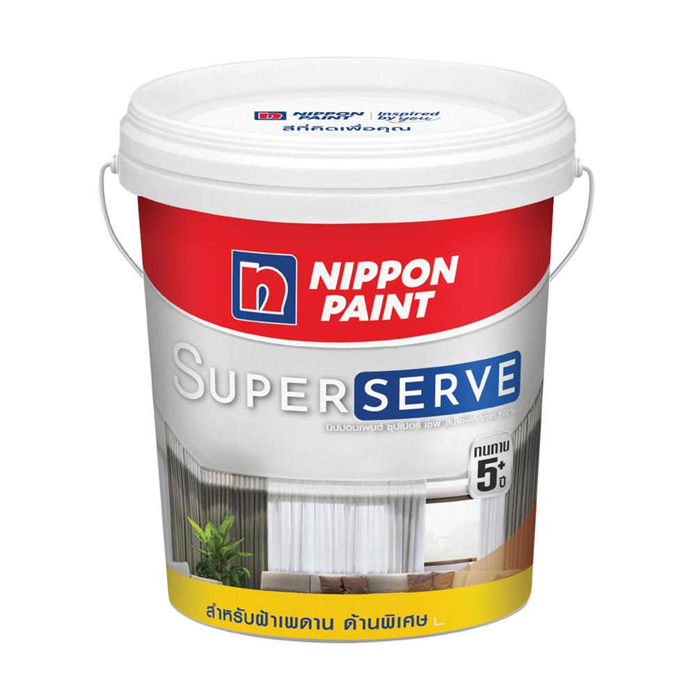สีน้ำทาภายนอก ชนิดกึ่งเงา NIPPON PAINT SUPERSERVE BASE A 5 แกลลอน
