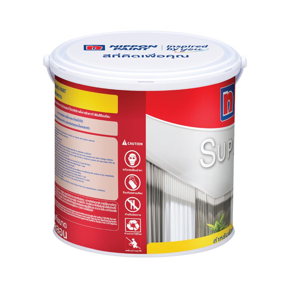 สีน้ำทาฝ้า ชนิดด้าน NIPPON PAINT SUPER SERVE SS700 สีขาว 1 แกลลอน