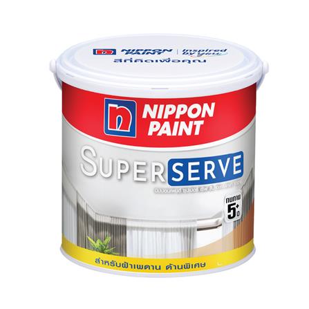 สีน้ำทาฝ้า ชนิดด้าน NIPPON PAINT SUPER SERVE SS700 สีขาว 1 แกลลอน_0