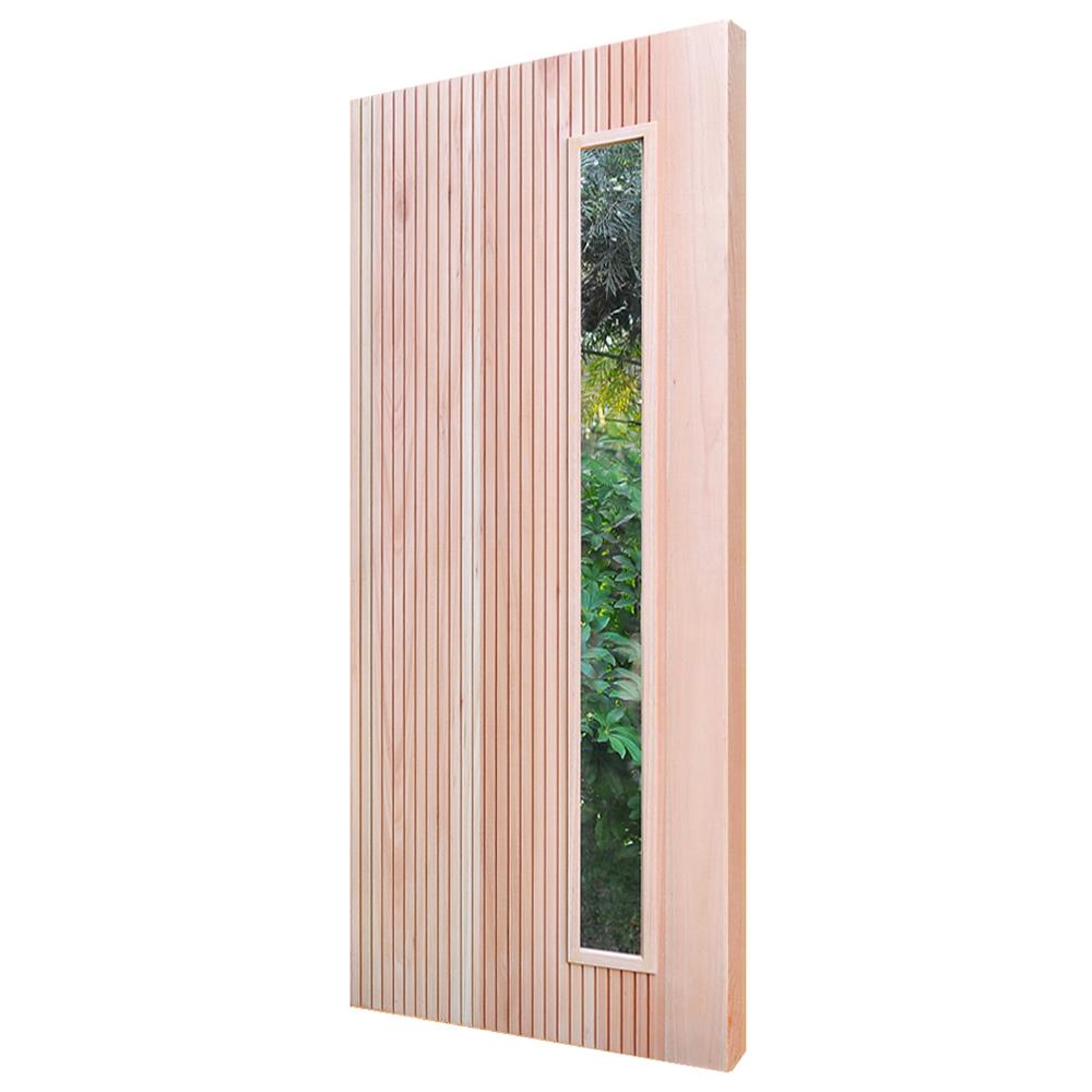 ประตูไม้เรดแกรนด์ดิส ไม่เจาะลูกบิด D2D D2D-912 80x200 ซม. สีธรรมชาติ