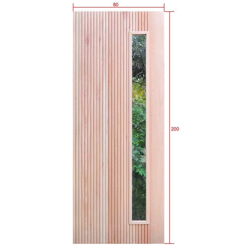 ประตูไม้เรดแกรนด์ดิส ไม่เจาะลูกบิด D2D D2D-912 80x200 ซม. สีธรรมชาติ