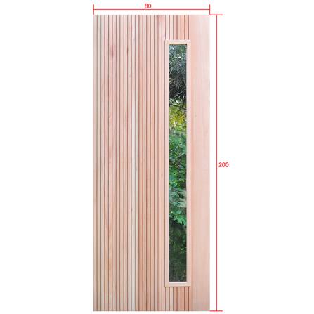 ประตูไม้เรดแกรนด์ดิส ไม่เจาะลูกบิด D2D D2D-912 80x200 ซม. สีธรรมชาติ_4