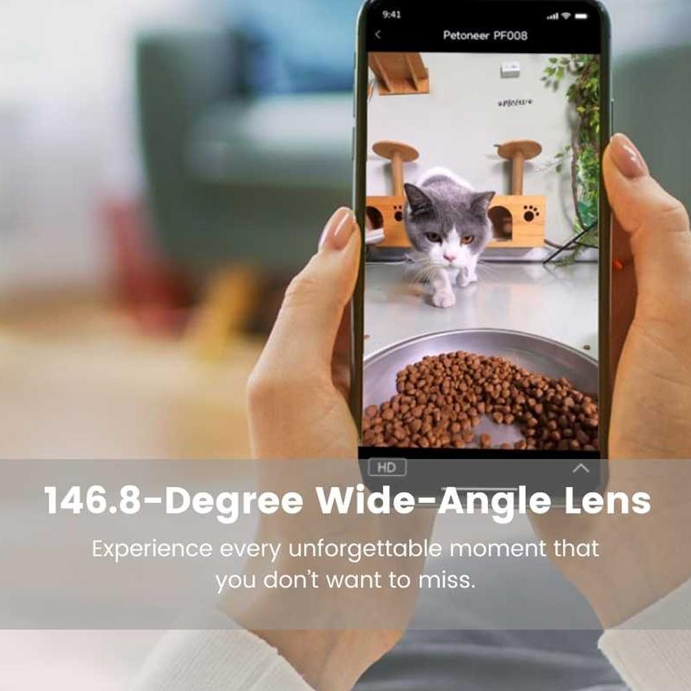 เครื่องให้อาหารสัตว์เลี้ยง PETONEER NUTRIVUE FEEDER PF008 สีขาว