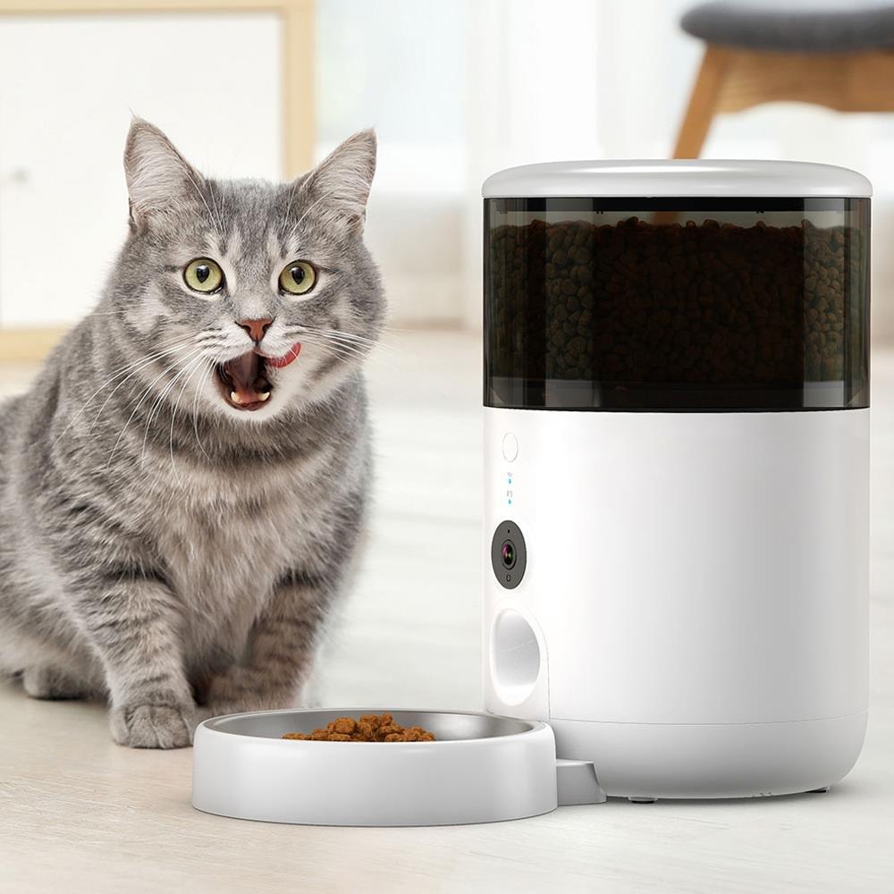 เครื่องให้อาหารสัตว์เลี้ยง PETONEER NUTRIVUE FEEDER PF008 สีขาว