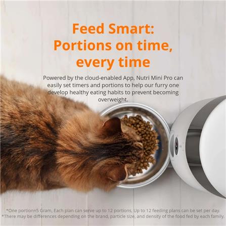 เครื่องให้อาหารสัตว์เลี้ยง PETONEER NUTRIVUE FEEDER PF008 สีขาว_4