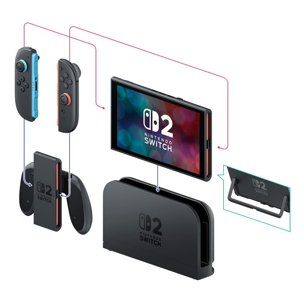 เครื่องเกม NINTENDO SWITCH 2 BUNDLE MARIO KART WORLD สีดำ