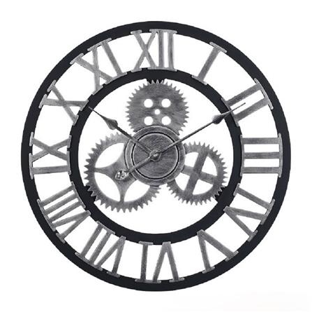 นาฬิกาแขวน INTERY C1038C012_14 23.62 นิ้ว สีเงิน/ดำ_0