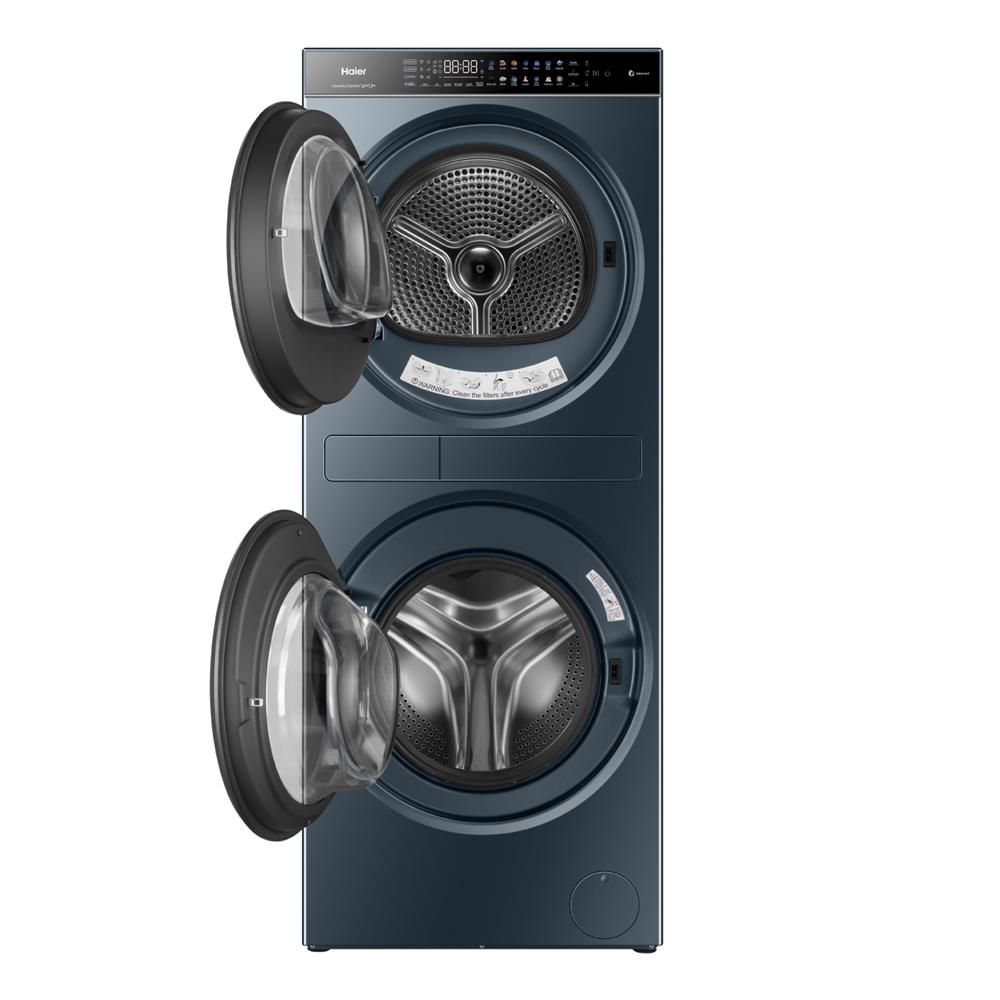 ตู้ซักผ้าและอบผ้า HAIER HWD140-BD14LCGNU1 14/13 กก. 1400RPM HEAT PUMP อินเวอร์เตอร์ สีน้ำเงินอมเขียว