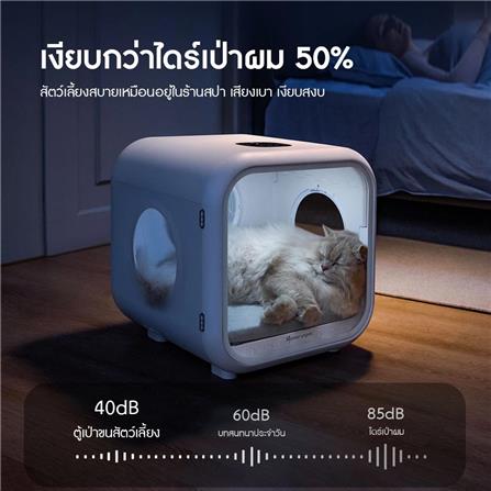 ตู้เป่าขนสัตว์เลี้ยง HOMERUNPET PD60 สีขาว_2