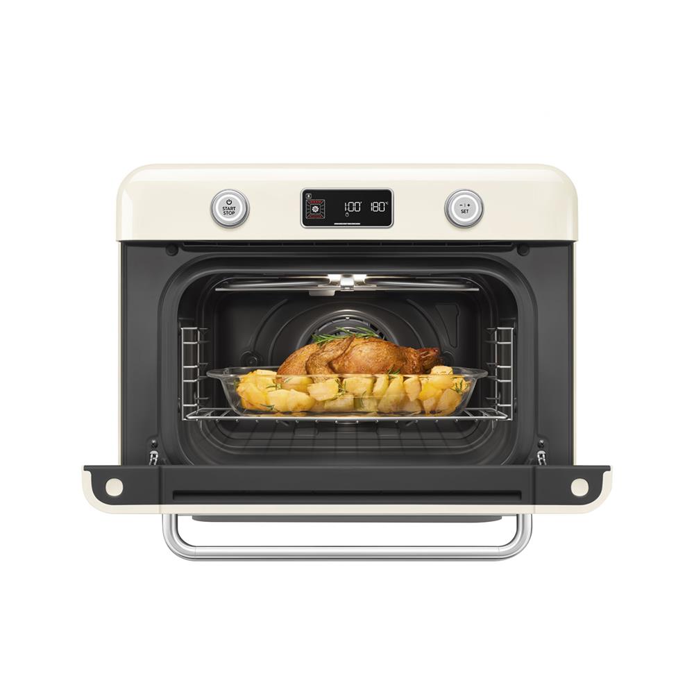 เตาอบเล็กแมนนวล SMEG COF01CREU สีครีม