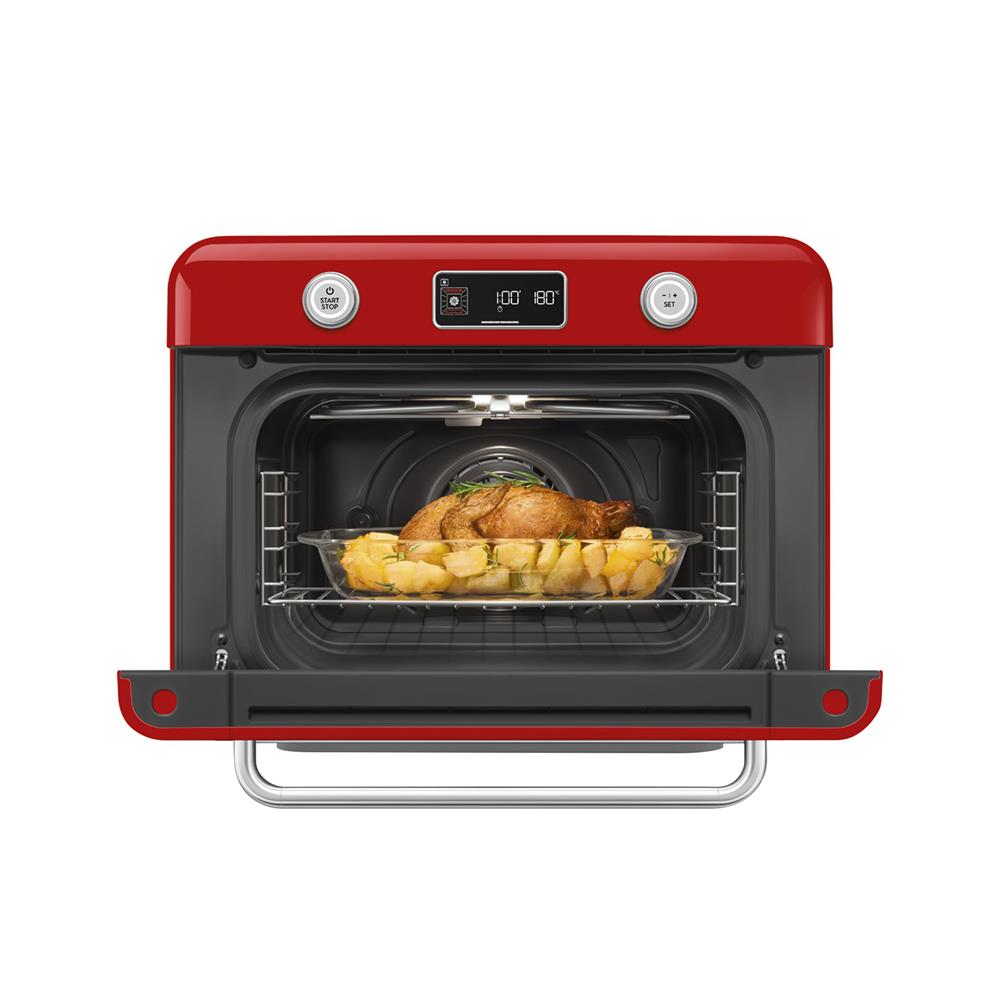 เตาอบเล็กแมนนวล SMEG COF01RDEU สีแดง