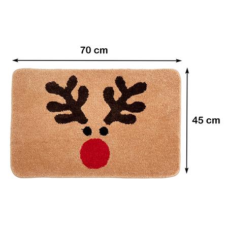 พรม HOME LIVING STYLE RAINDEER 45x70 ซม. สีน้ำตาล_8