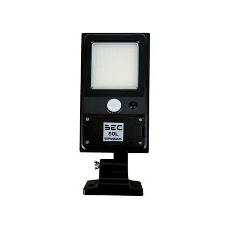 ไฟถนน SOLAR BEC SOL 80 วัตต์ DAYLIGHT สีดำ_1