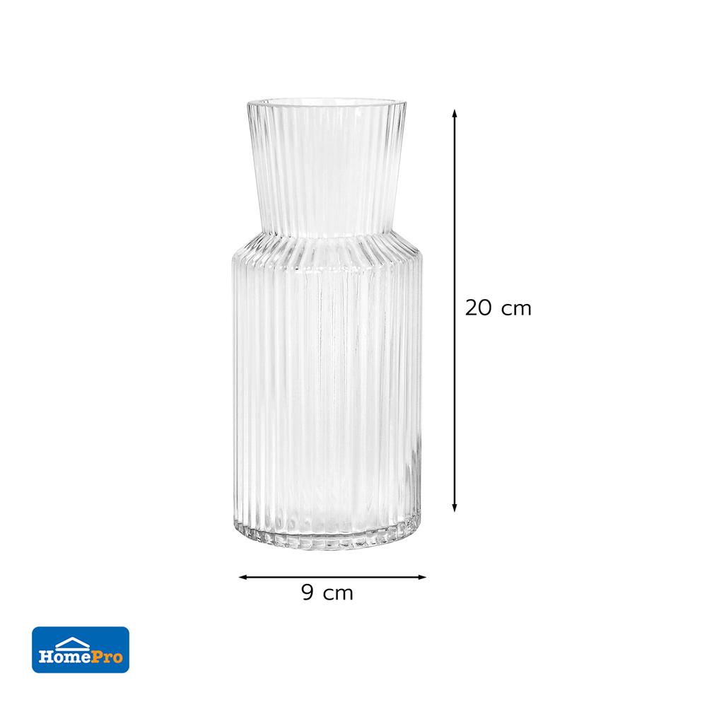 ของตกแต่ง แจกันแก้ว HOME LIVING STYLE VENUS 9x20 ซม. สีใส