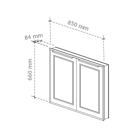 บานซิงค์คู่เรียบ STARMARK KYLIE V2 85x66 ซม. สีสโมกี้ แอช_5