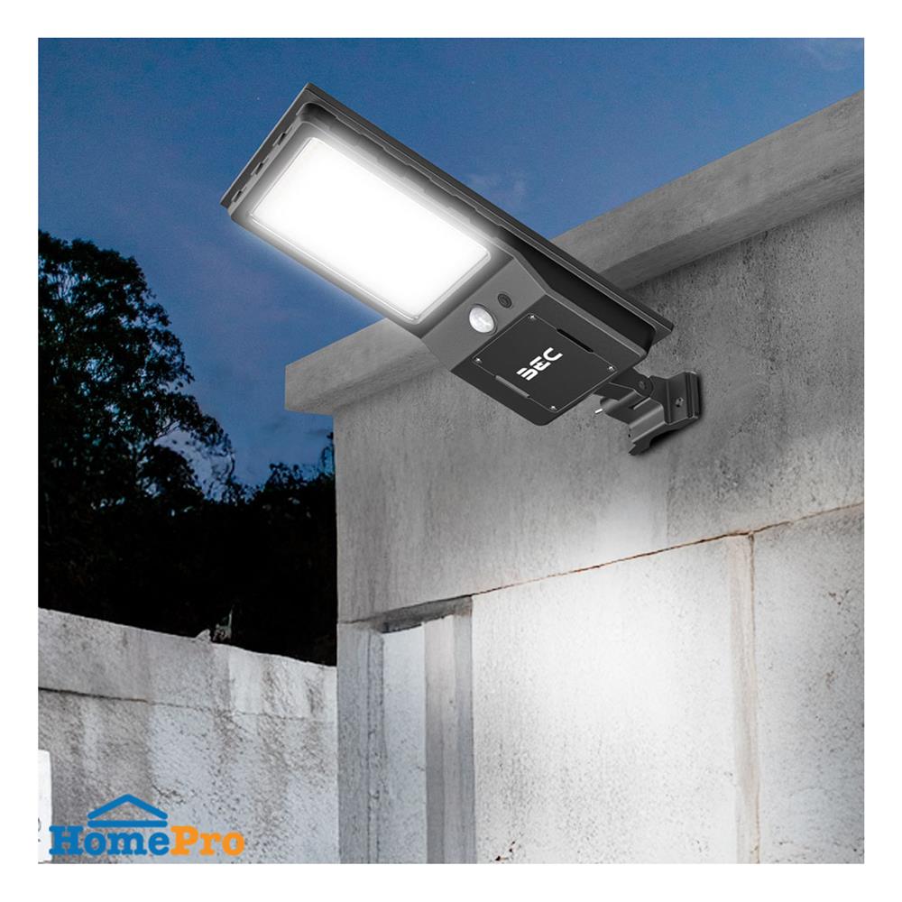 ไฟถนน SOLAR BEC SOL 320 วัตต์ DAYLIGHT สีดำ