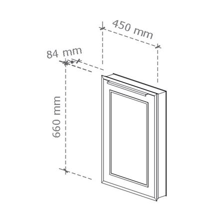 บานซิงค์เดี่ยว STARMARK KYLIE V2 45x66 ซม. สียูนีค โอ๊ค_5