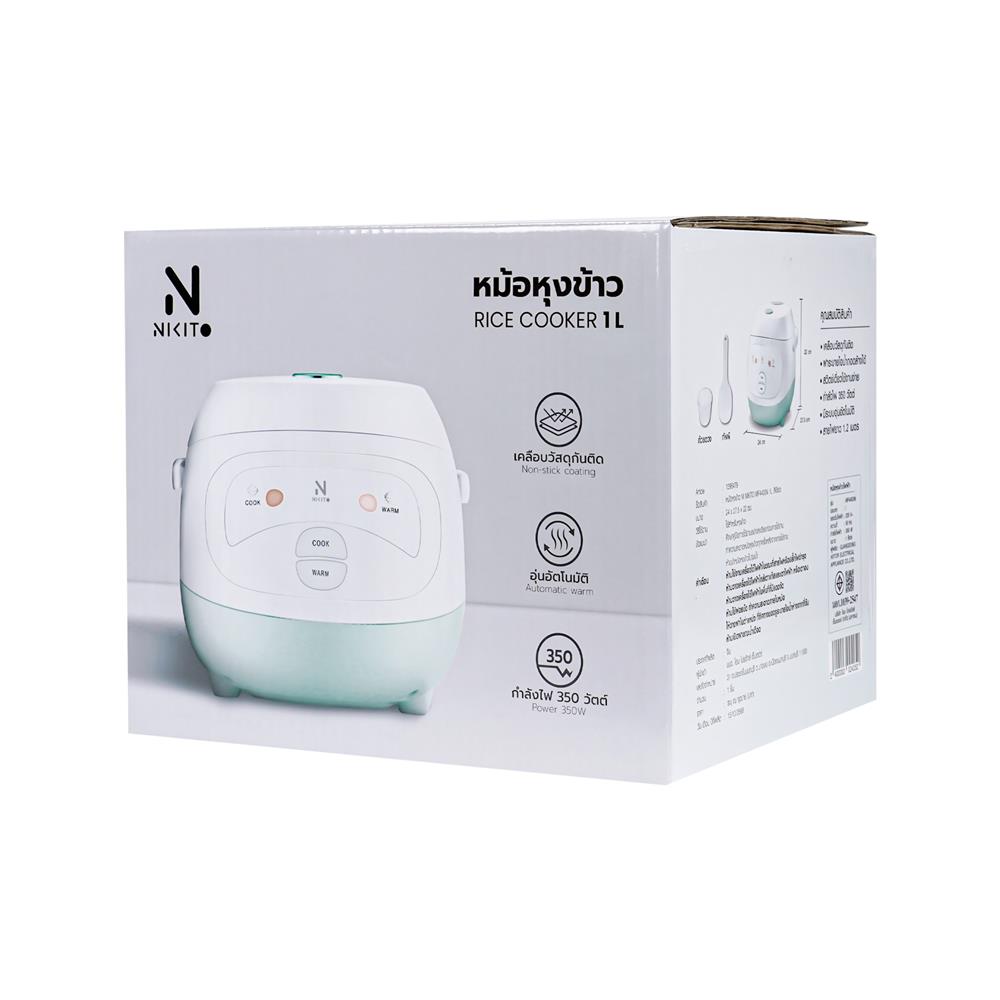 หม้อหุงข้าว MANUAL NIKITO MF4403N 1 ลิตร สีเขียว