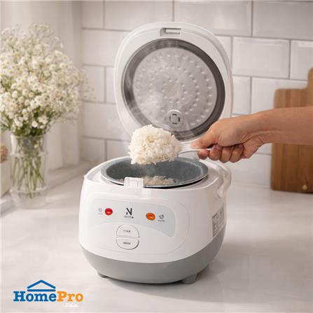 หม้อหุงข้าว MANUAL NIKITO MF4403N 1 ลิตร สีเทา_5