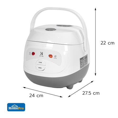 หม้อหุงข้าว MANUAL NIKITO MF4403N 1 ลิตร สีเทา_6