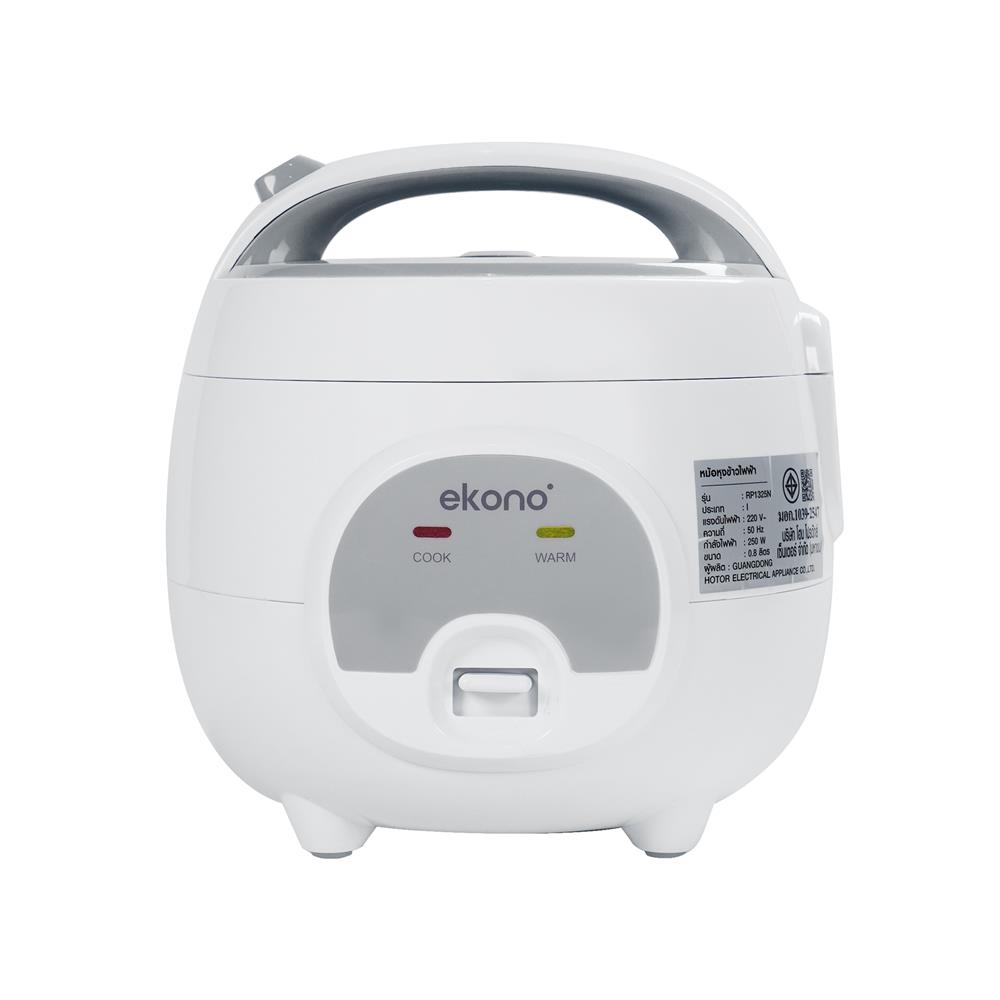 หม้อหุงข้าว MANUAL EKONO RP1325N 0.8 ลิตร สีเทา