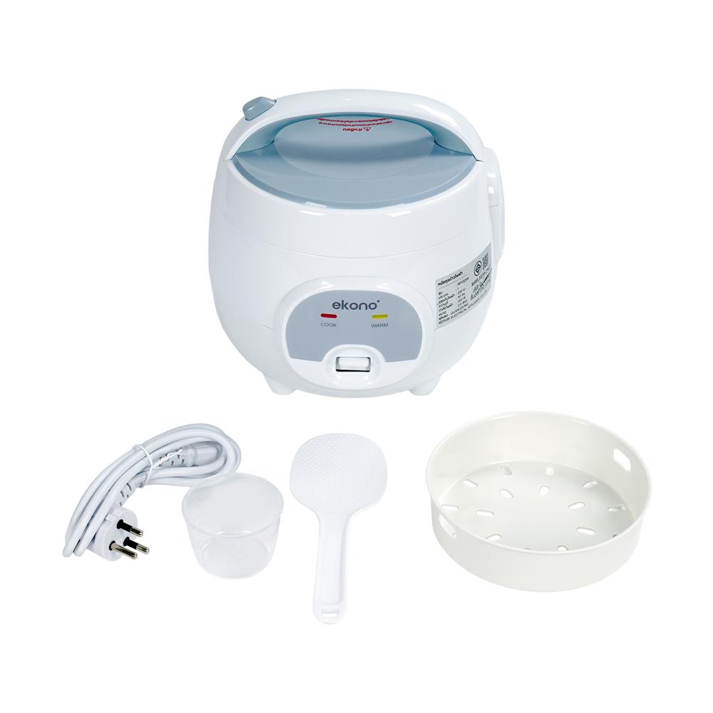 หม้อหุงข้าว MANUAL EKONO RP1325N 0.8 ลิตร สีฟ้า