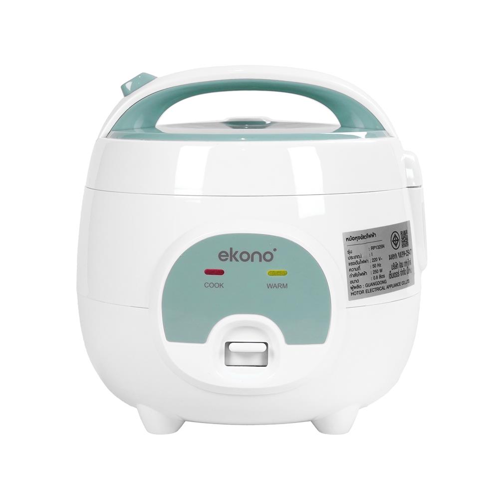 หม้อหุงข้าว MANUAL EKONO RP1325N 0.8 ลิตร สีเขียว