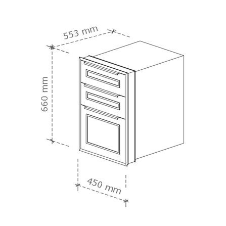ตู้ลิ้นชัก STARMARK KYLIE V2 45x66 ซม. สีสโมกี้ แอช_5