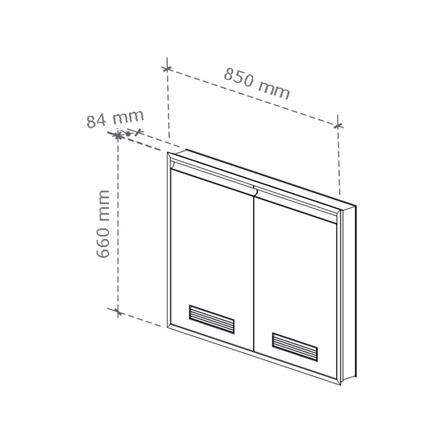 บานซิงค์คู่ช่องระบาย STARMARK BLANCE V2 85x66 ซม. สีขาว_5
