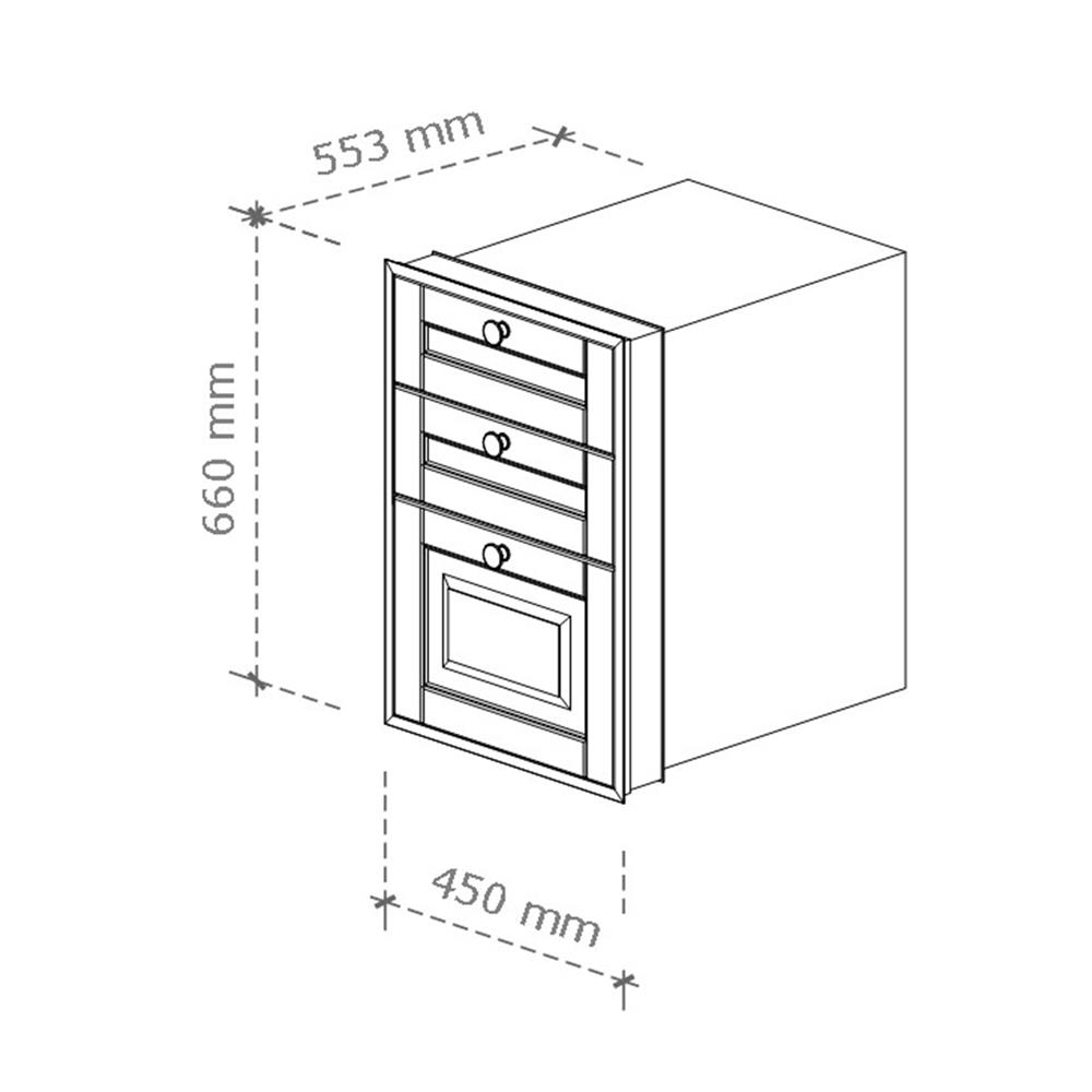 ตู้ลิ้นชัก STARMARK ALICE V2 45x66 ซม. สีขาว