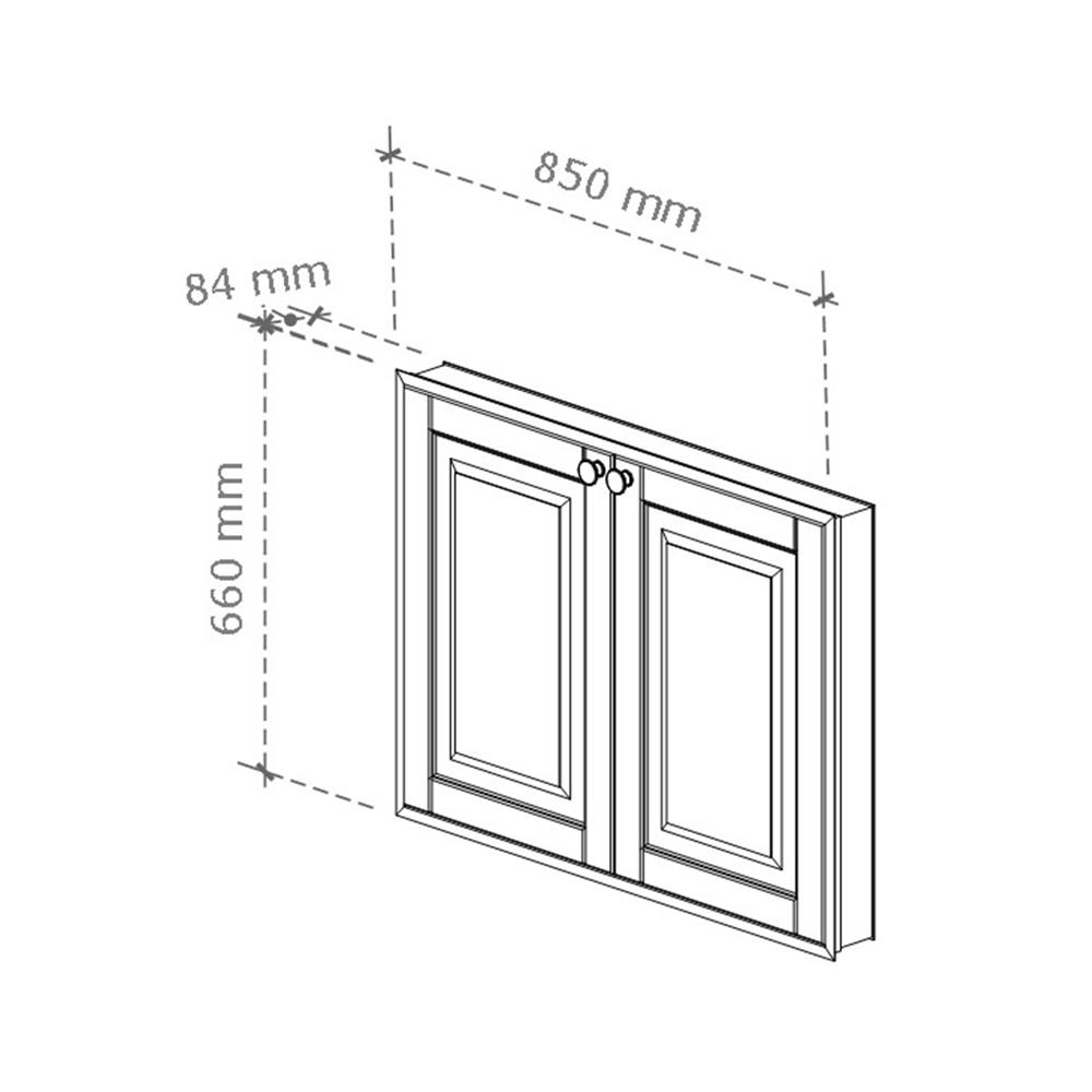 บานซิงค์คู่เรียบ STARMARK ALICE V2 85x66 ซม. สีไทเทเนียมเกรย์