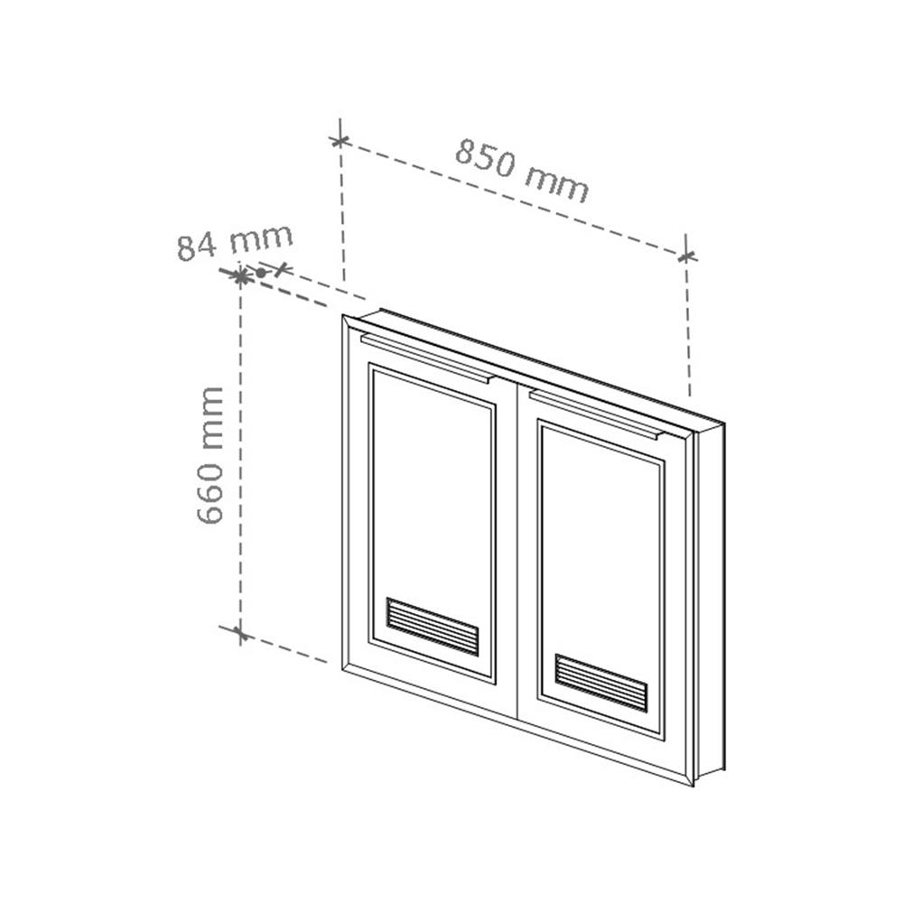 บานซิงค์คู่ช่องระบาย STARMARK KYLIE V2 85x66 ซม. สียูนีค โอ๊ค