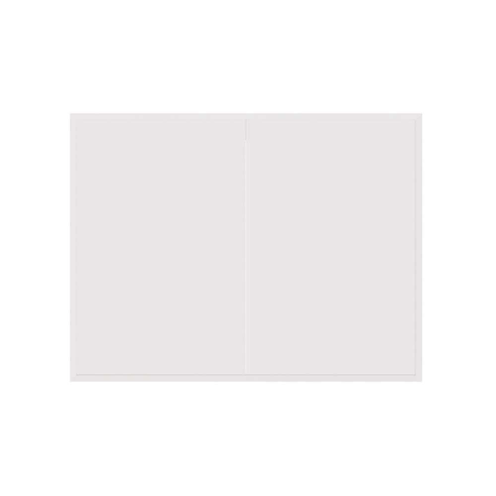 บานซิงค์คู่เรียบ STARMARK ALICE V2 85x66 ซม. สีขาว