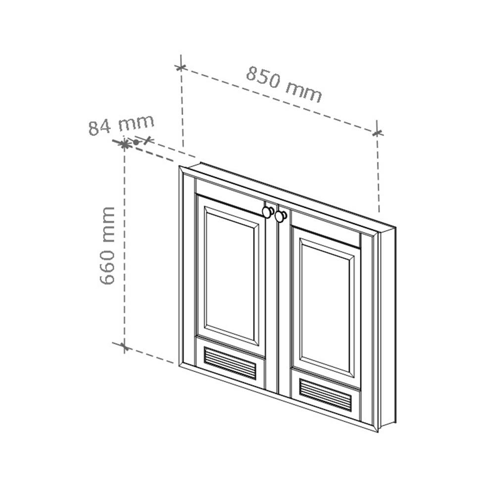 บานซิงค์คู่ช่องระบาย STARMARK ALICE V2 85x66 ซม. สีไทเทเนียมเกรย์