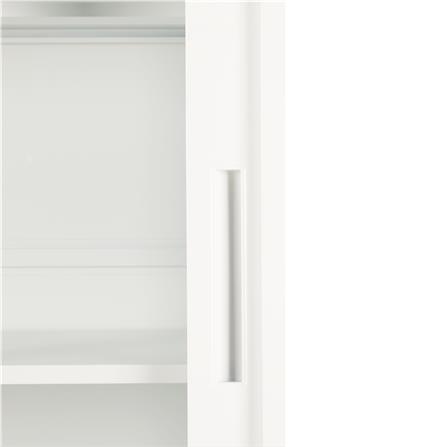 ตู้เหล็กสูง บานเลื่อนกระจก FURDINI KULLEN FYD-W016 90 ซม. สีขาว_5