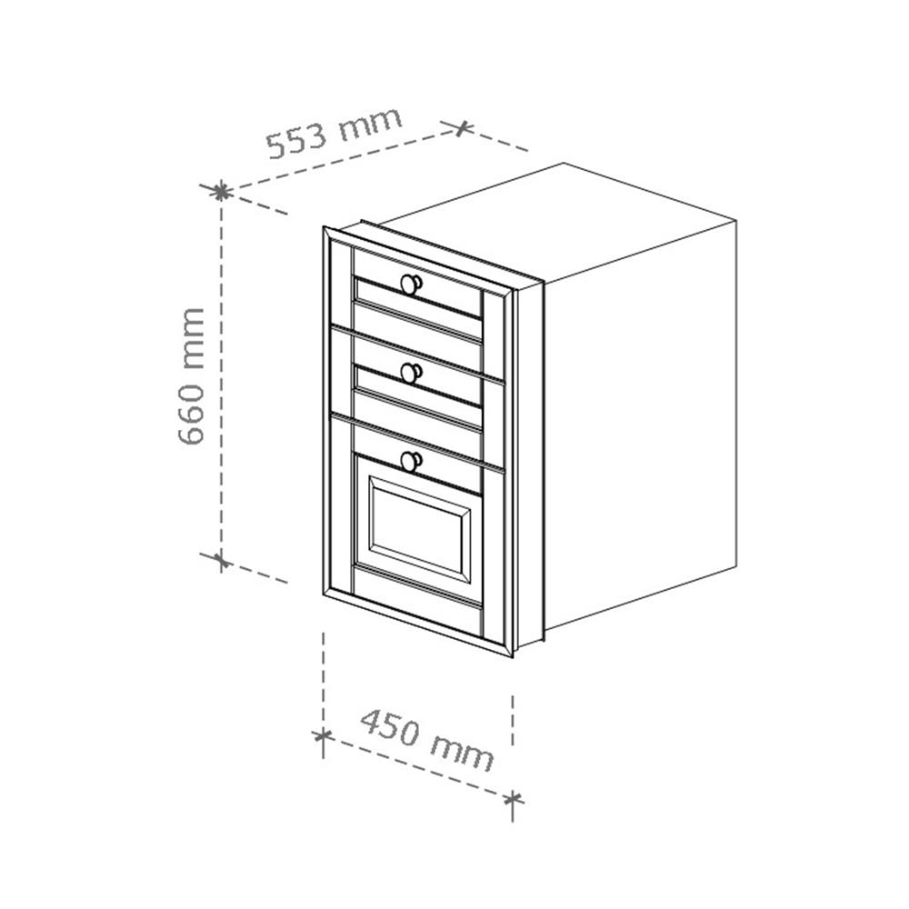 ตู้ลิ้นชัก STARMARK ALICE V2 45x66 ซม. สีสโมกี้ แอช