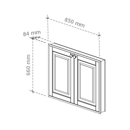 บานซิงค์คู่เรียบ STARMARK ALICE V2 85x66 ซม. สีสโมกี้ แอช_5
