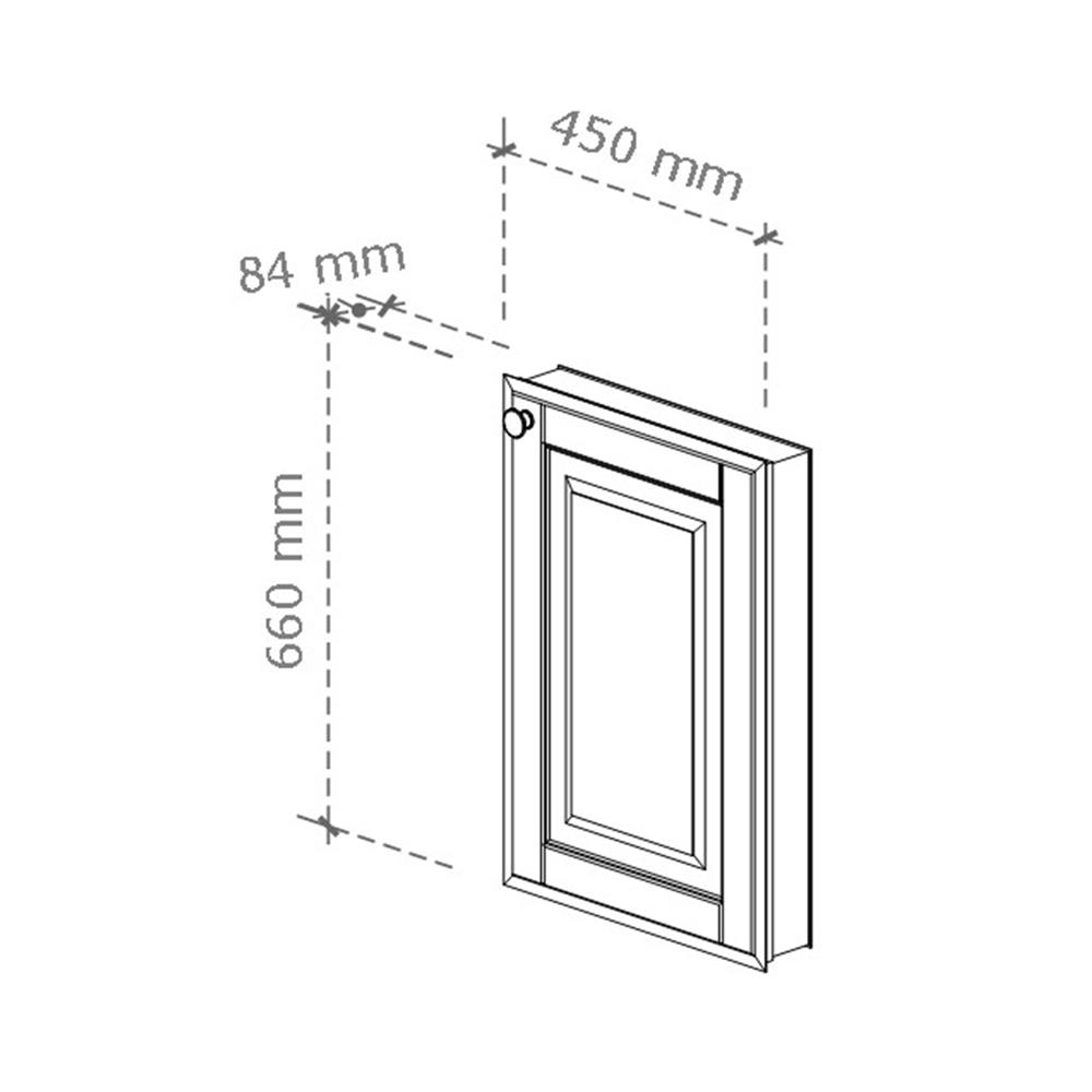บานซิงค์เดี่ยว STARMARK ALICE V2 45x66 ซม. สีสโมกี้ แอช