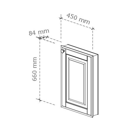 บานซิงค์เดี่ยว STARMARK ALICE V2 45x66 ซม. สีสโมกี้ แอช_5