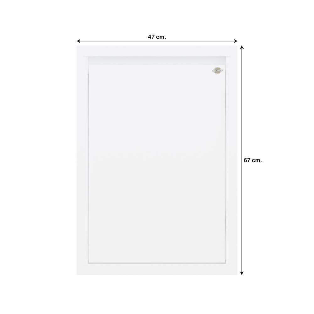 บานซิงค์เดี่ยวเรียบ JUPITER GRAND WHITE 47x67 ซม.