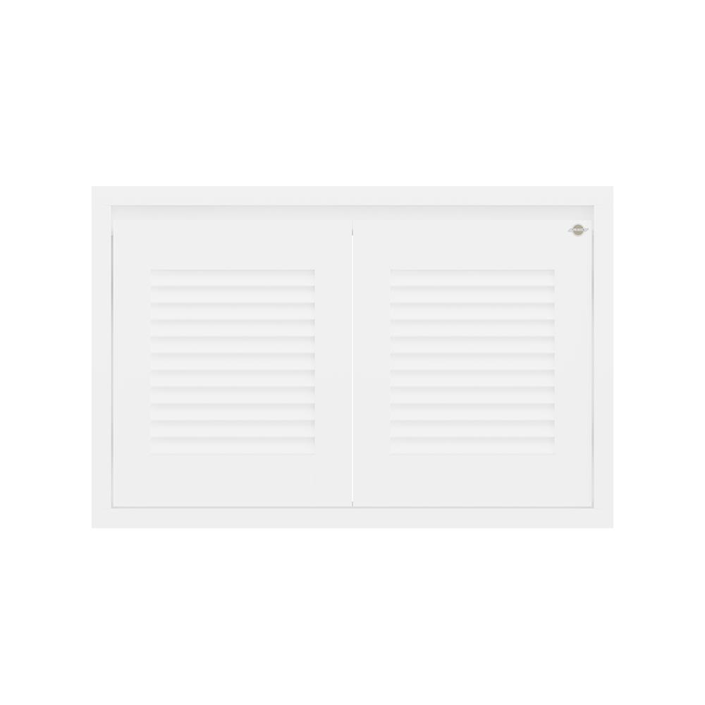 บานใต้เตาเกล็ดนอน JUPITER GRAND WHITE 87x57 ซม.