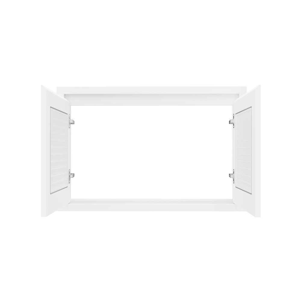 บานใต้เตาเกล็ดนอน JUPITER GRAND WHITE 87x57 ซม.