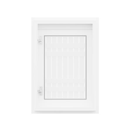 บานซิงค์เดี่ยวเกล็ดตรง JUPITER GRAND WHITE 47x67 ซม._2