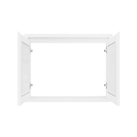 บานซิงค์คู่เกล็ดตรง JUPITER GRAND WHITE 87x67 ซม._1