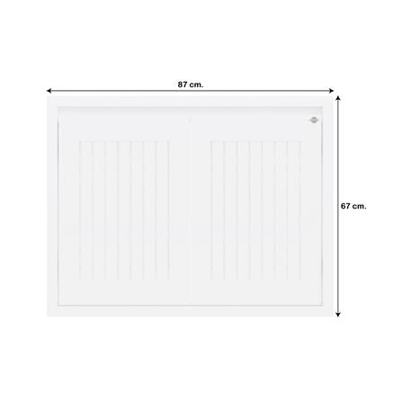 บานซิงค์คู่เกล็ดตรง JUPITER GRAND WHITE 87x67 ซม._4