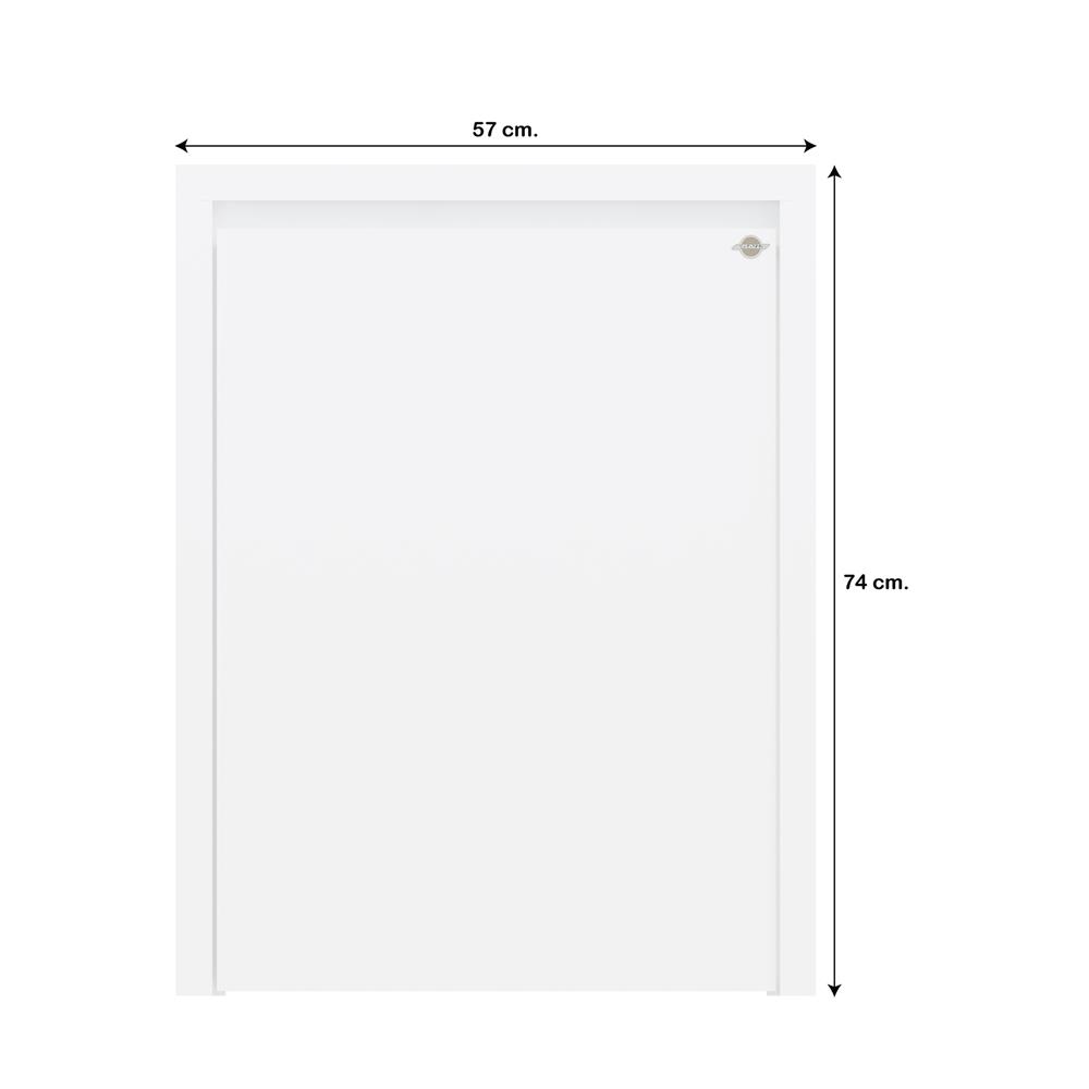 บานถังแก๊สเรียบ JUPITER GRAND WHITE 57x74 ซม.