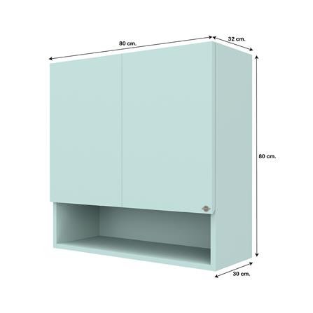 ตู้แขวนคู่พร้อมช่องโล่ง D2 JUPITER GRAND GREEN 80x80 ซม._4